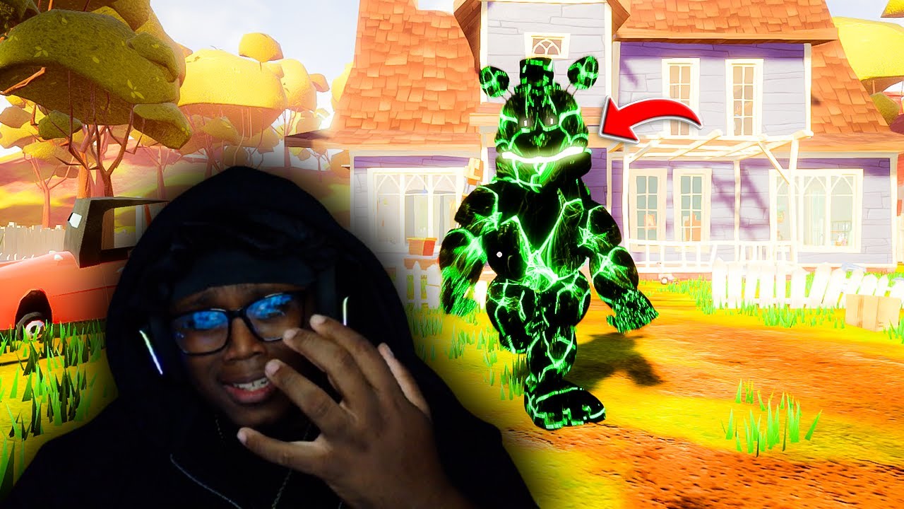 TRYING TO ESCAPE THE FASTEST ANIMATRONIC IN HELLO NEIGHBOR...