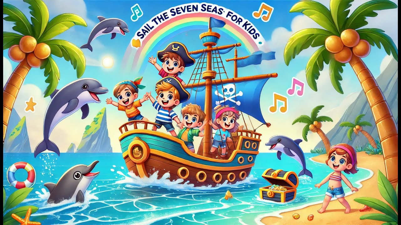 Sail the Seven Seas: A Nautical Adventure for Kids 🚢🌊  | Animal Sound Kids Song