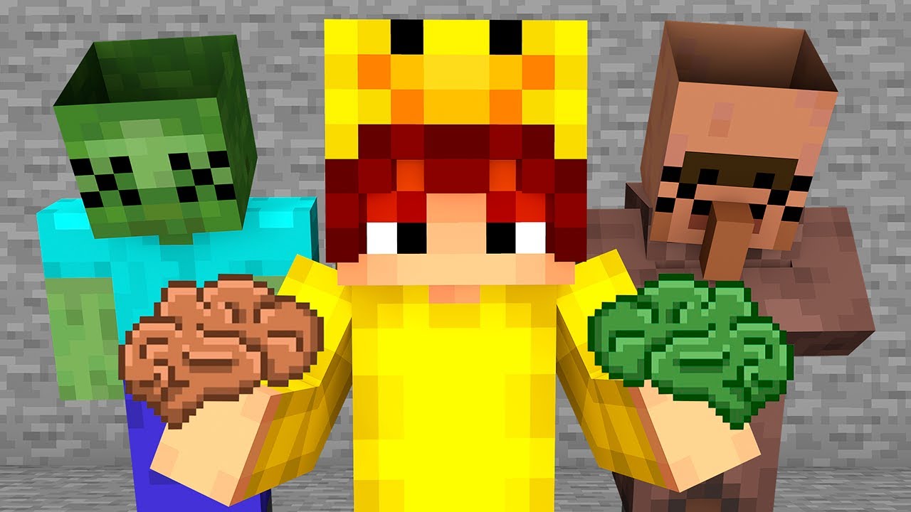 Ik VERWISSEL MOBS Hun BREIN In Minecraft!
