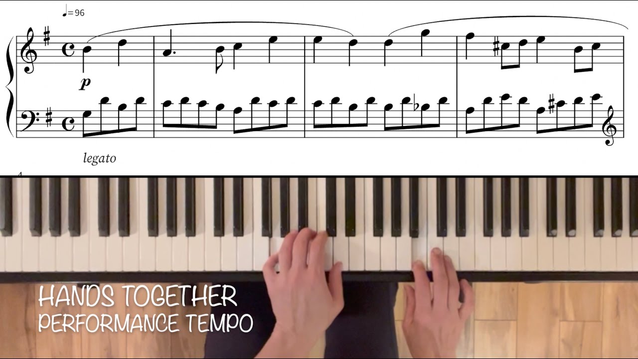 Carl Reinecke, Sonatina in G Major, op. 136 no.2 mvt. 1. Tutorial and practice aid with full score.