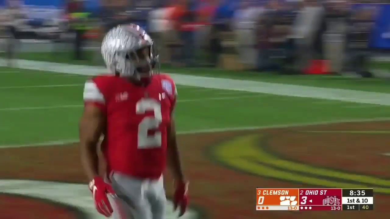 Ohio State's JK Dobbins Has Explosive 68 Yard Touchdown Vs. Clemson 2019