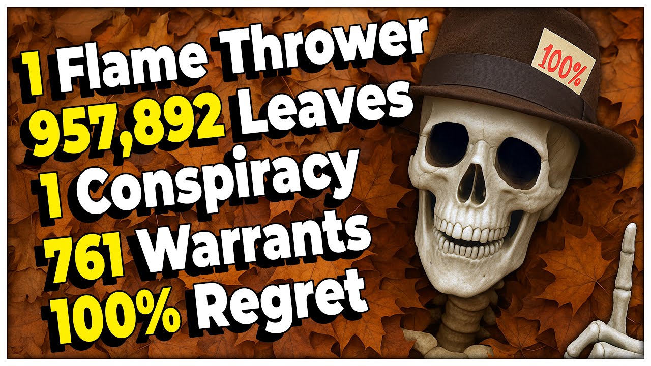 Я прошёл 100% игры Leaf Blower Co. Теперь опавшие листья бегут к ближайшему дереву, когда я прохо...