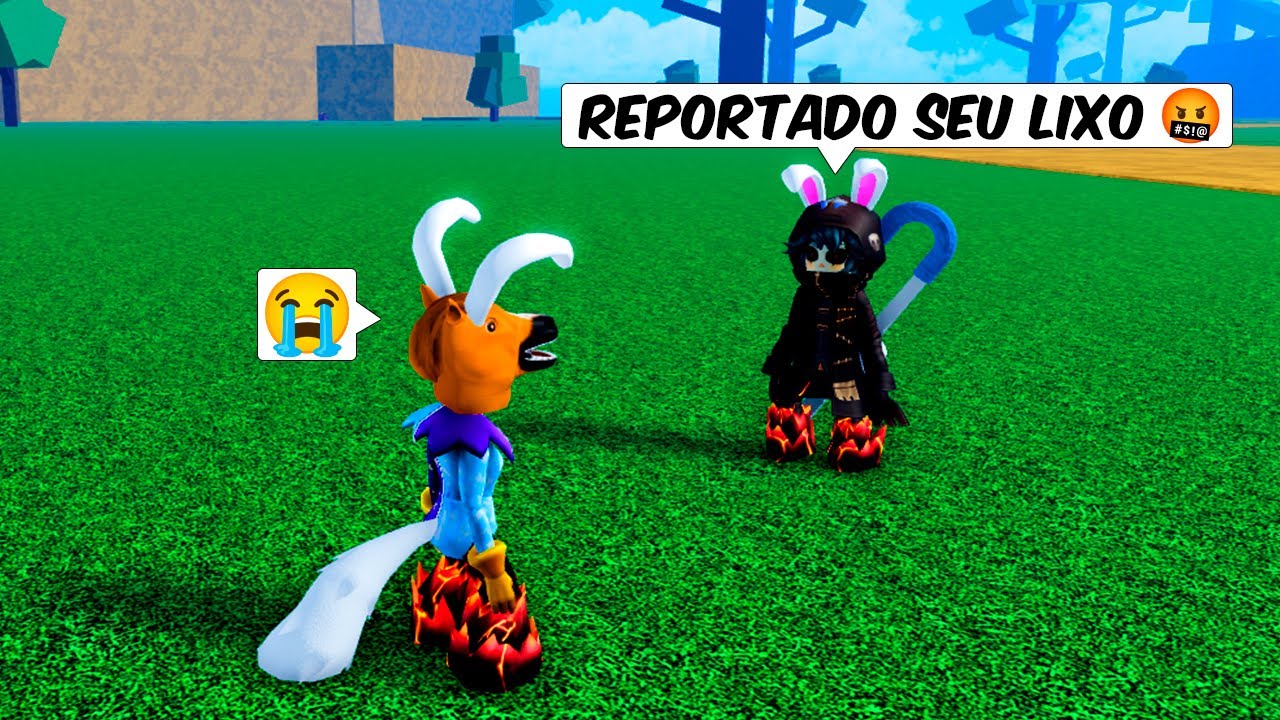 Kelwin Sendo DENUNCIADO por Todos do Servidor Brasileiro no Blox Fruits