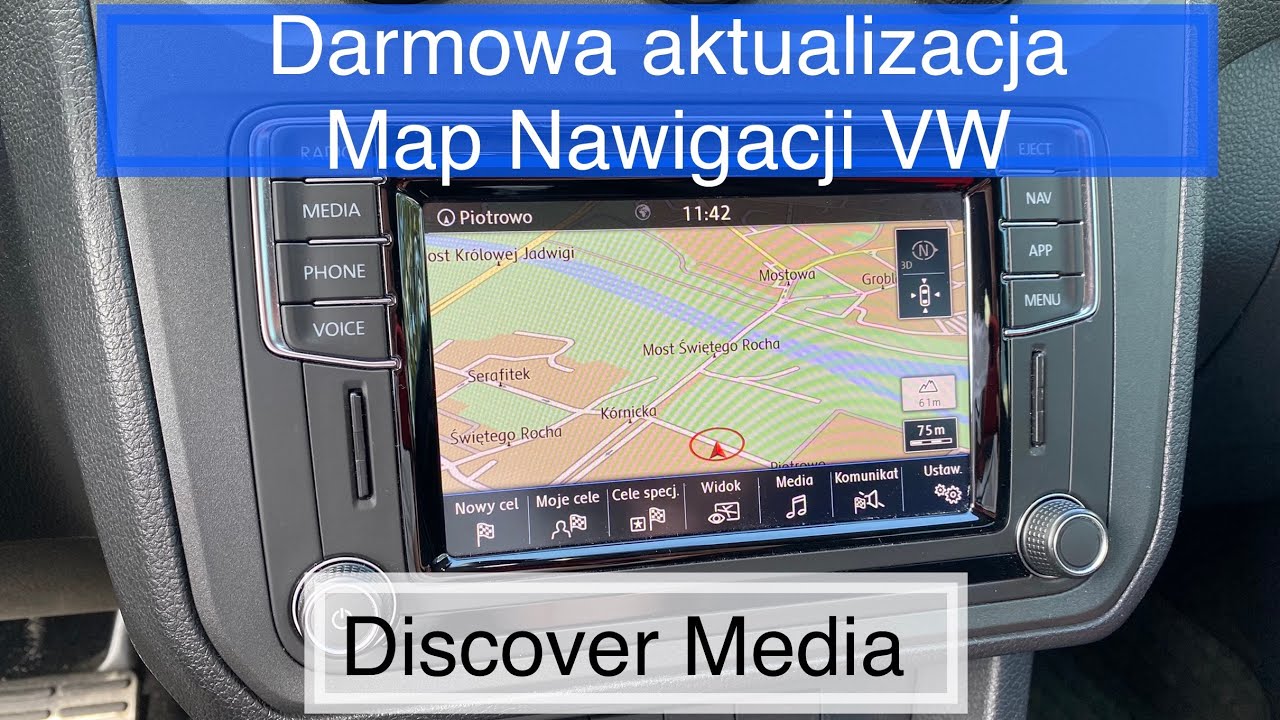 Darmowa aktualizacja map nawigacji #VW #DiscoverMedia Krok po kroku