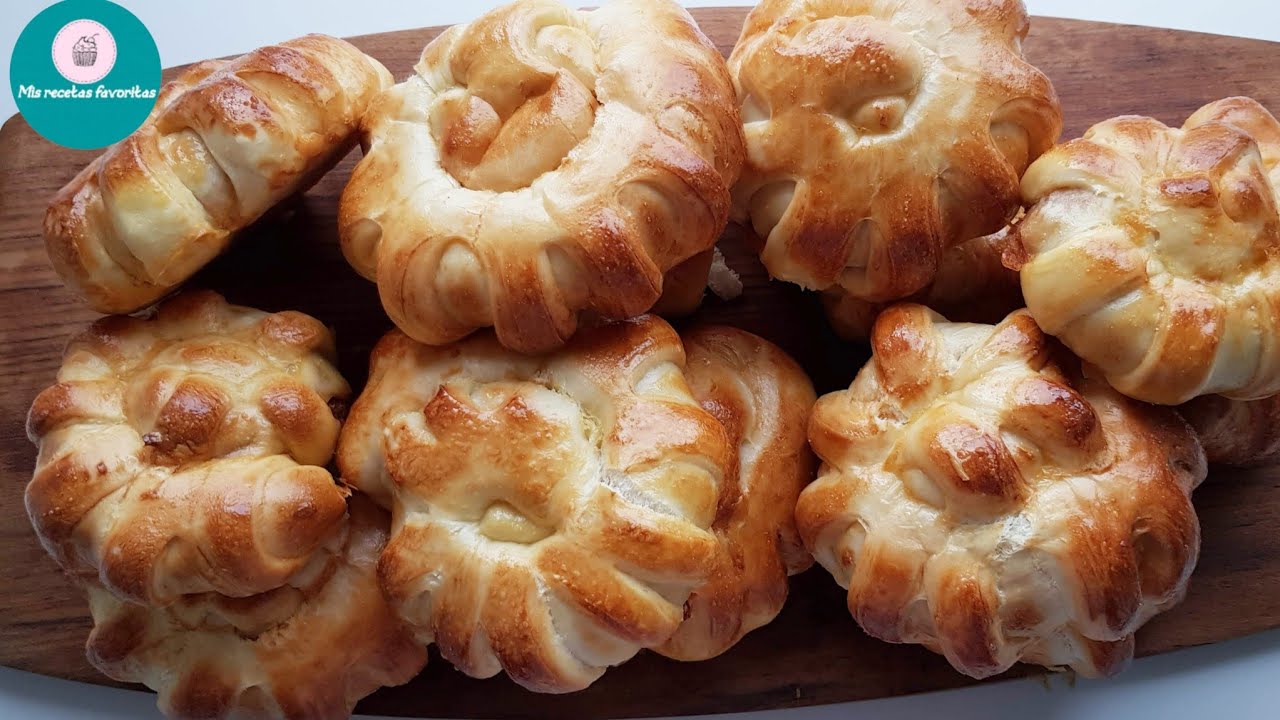 Suaves Bollitos salados rellenos /Soft stuffed salty buns