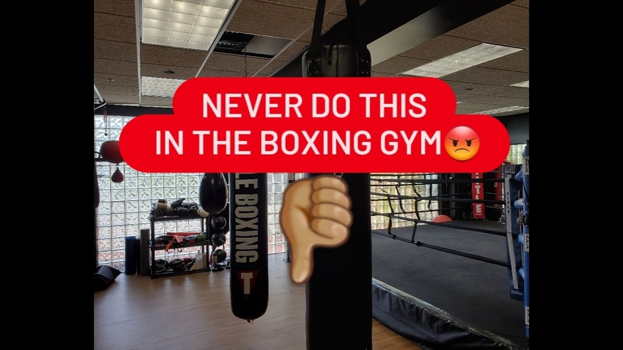 WHAT NOT TO DO IN A BOXING GYM (BEGINNERS)‼️