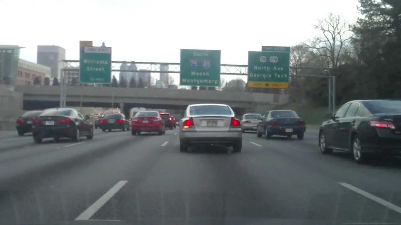 GA400 SB EXIT 6, I-85 SB DOWNTOWN ATLANTA EXIT @ GA DOME.
