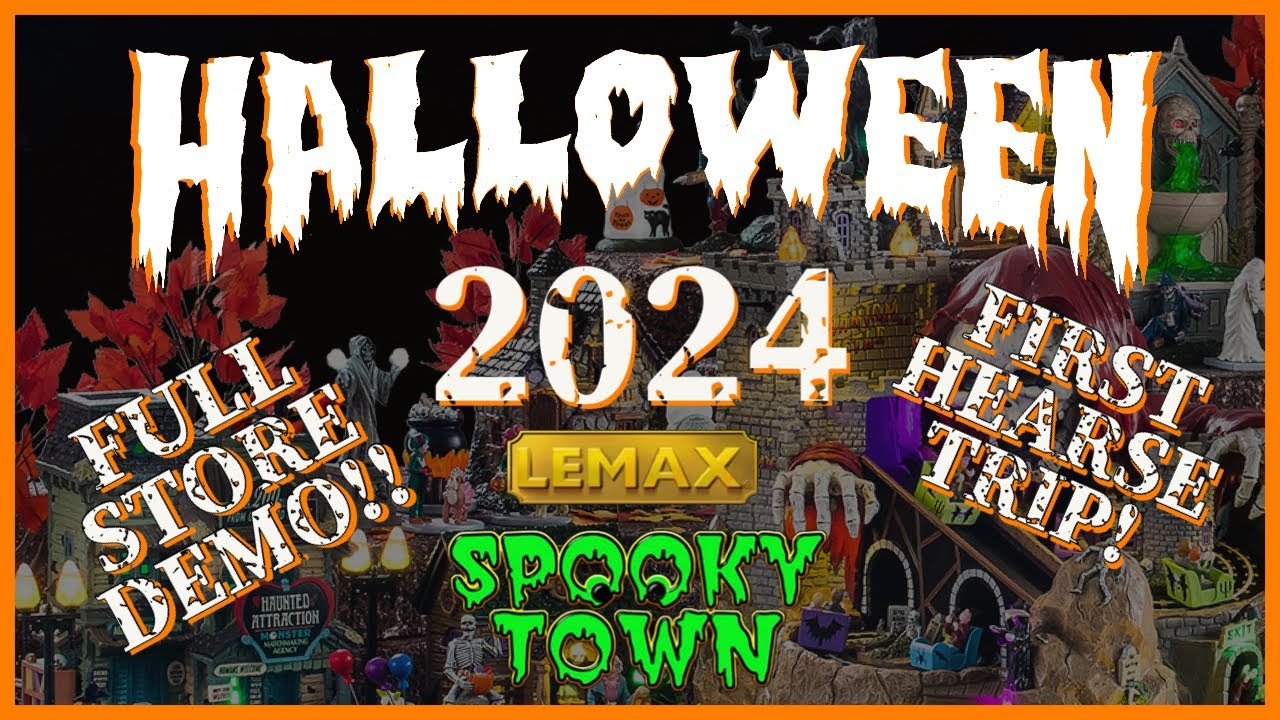 Michaels Lemax Spooky Town Halloween 2024 Full In Store Demo & Display! Code Orange Shop With Me!