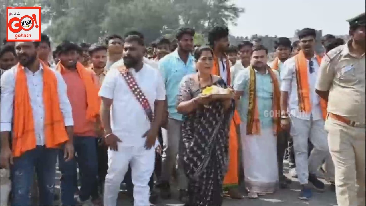 POLICE DETAIN DIVYA HAGARAGI AT GULBARGA FORT OVER SHIVALINGA PUJA PROTEST