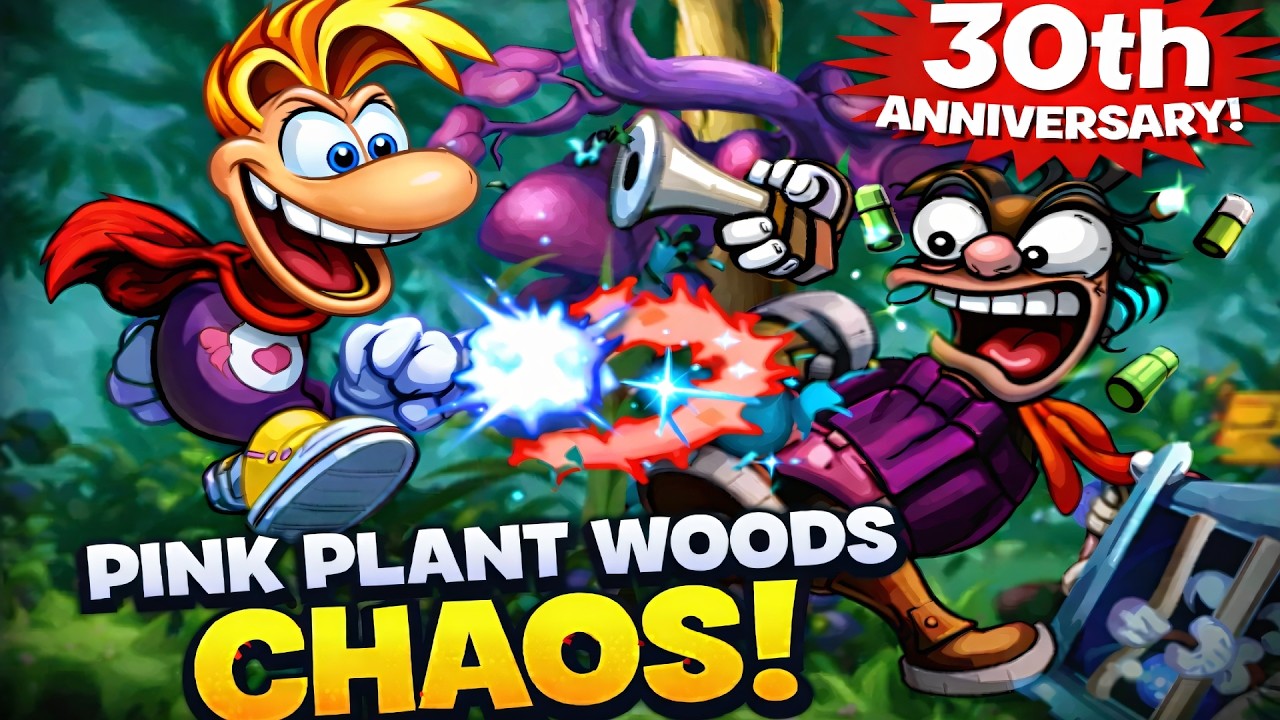 Rayman 30th Anniversary Gameplay – Pink Plant Woods Escape | Episode 1