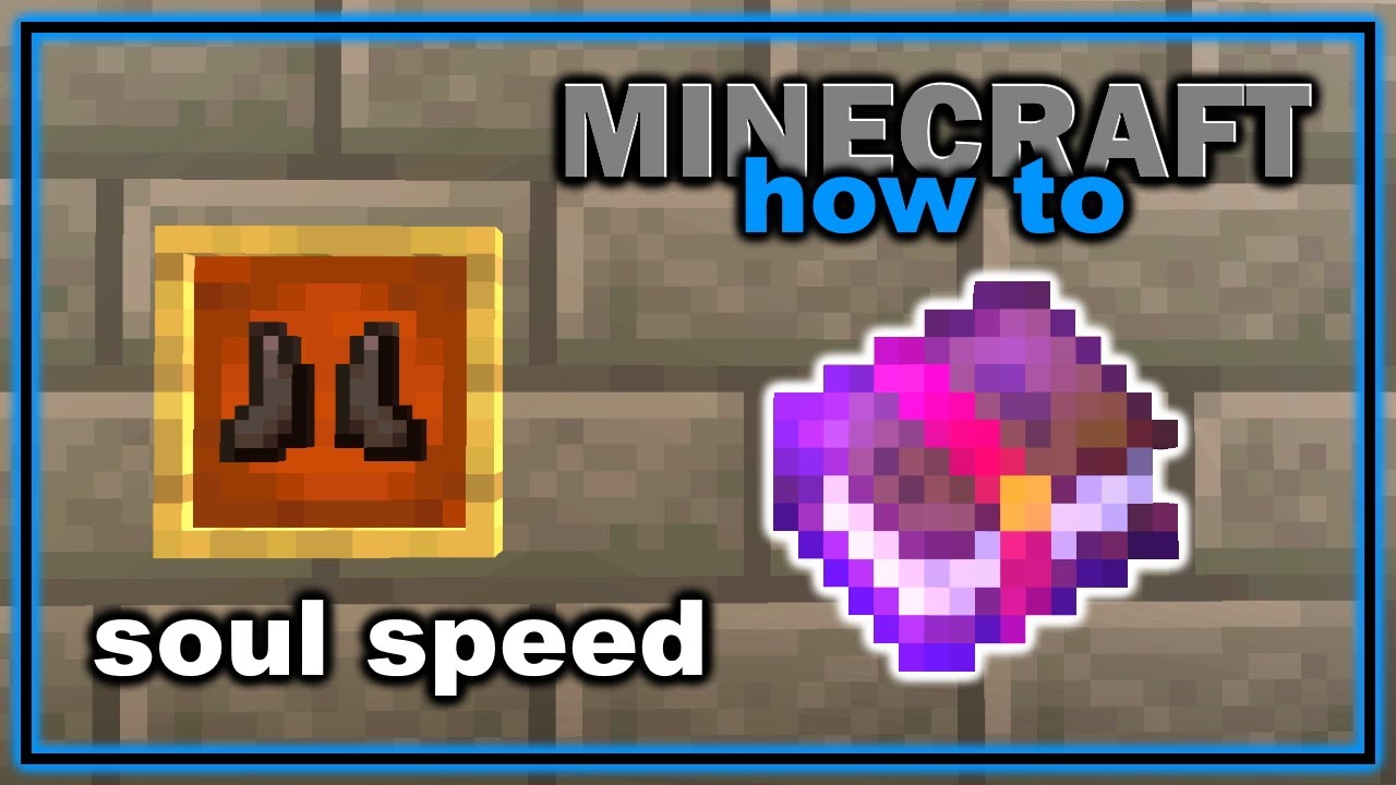 How to Get and Use Soul Speed Enchantment in Minecraft! | Easy Minecraft Tutorial