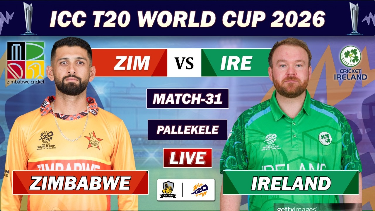 ZIMBABWE vs IRELAND MATCH 32 LIVE COMMENTARY | ZIM VS IRE CRICKET MATCH LIVE | ICC T20 WORLD CUP