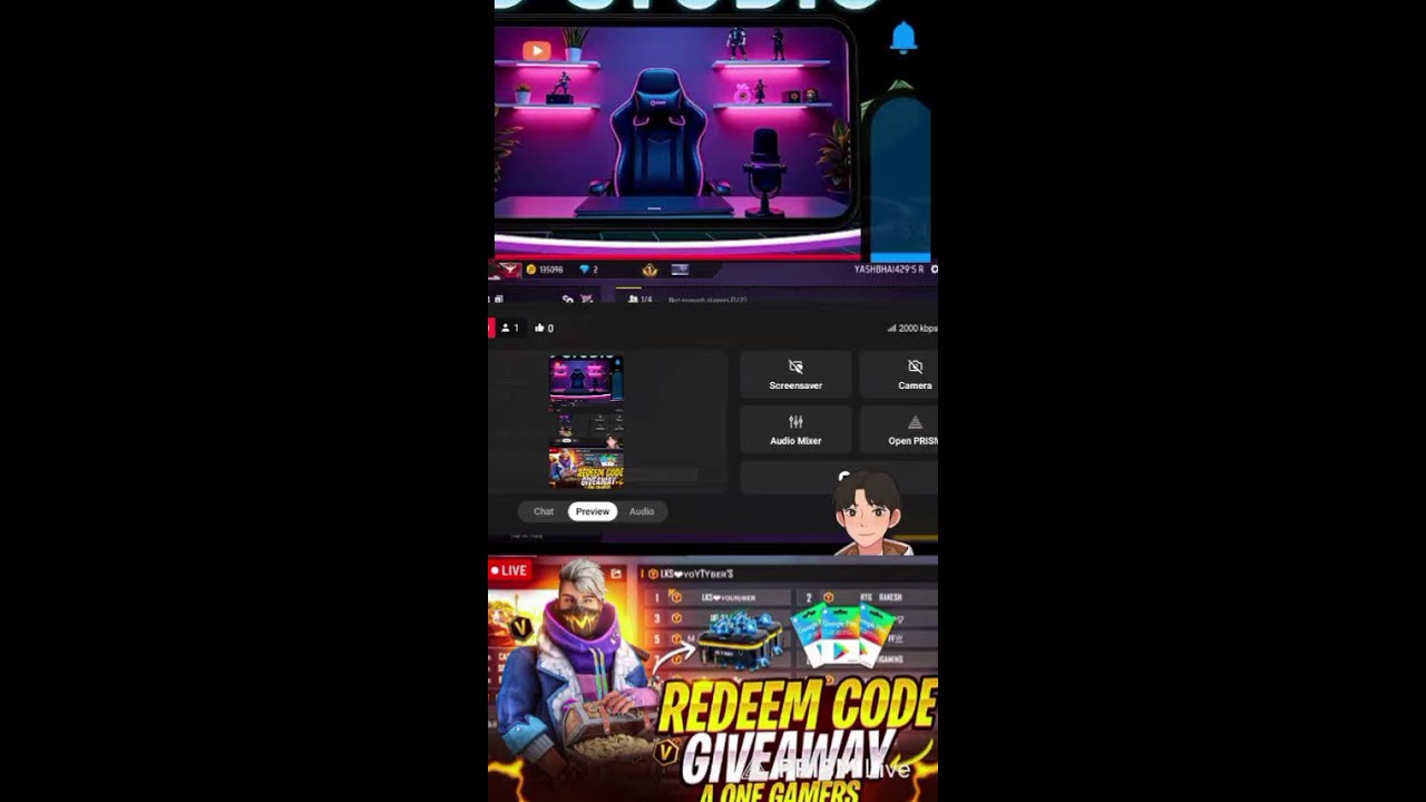 Live streaming of YASH gaming