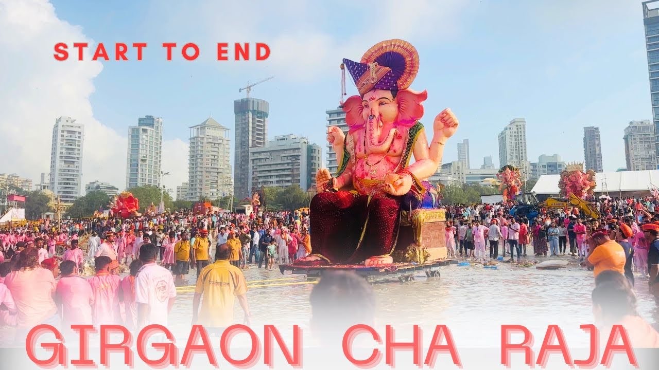 VISARJAN 2024 || GIRGAON CHA RAJA || TRAVEL PARADISE