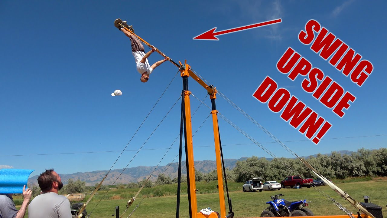 Learn to swing ALL THE WAY AROUND the swing set!