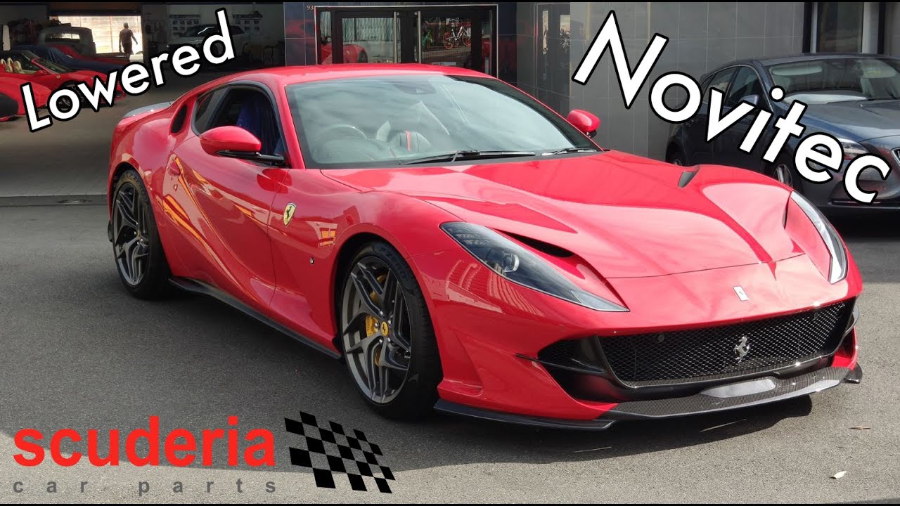 LOWERED 812 Superfast with Novitec STRAIGHT PIPE exhaust & carbon