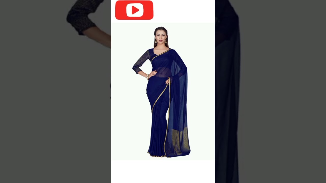 #short  blue saree houl #support  blue designar saree