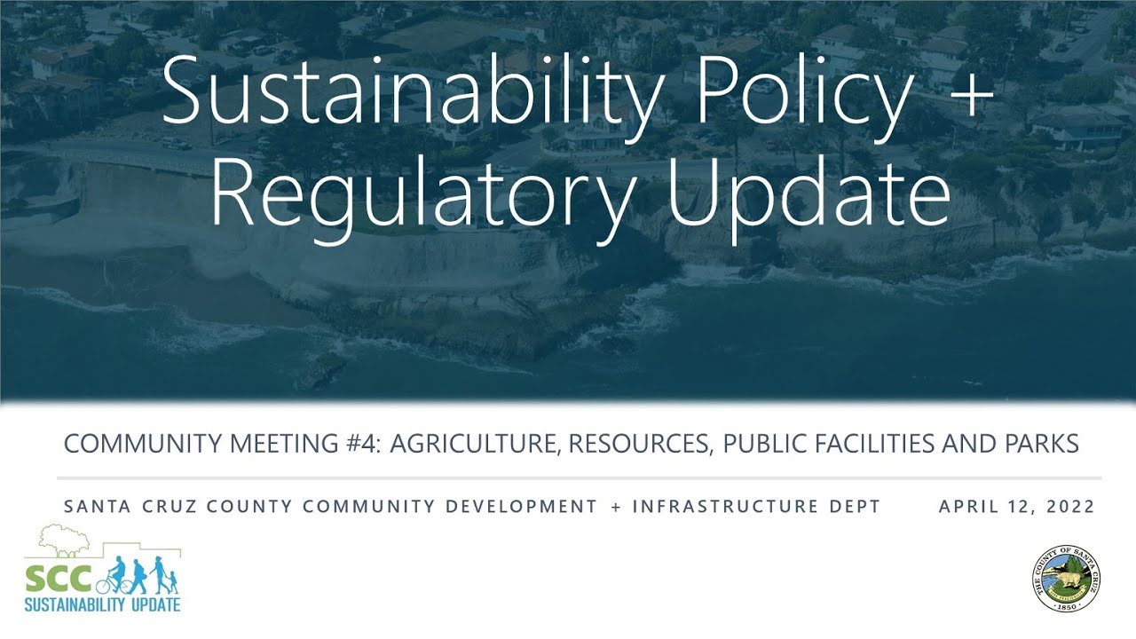 Sustainability Update Community Meeting#4: Agriculture, Resources, Public Facilities[April 12, 2022]