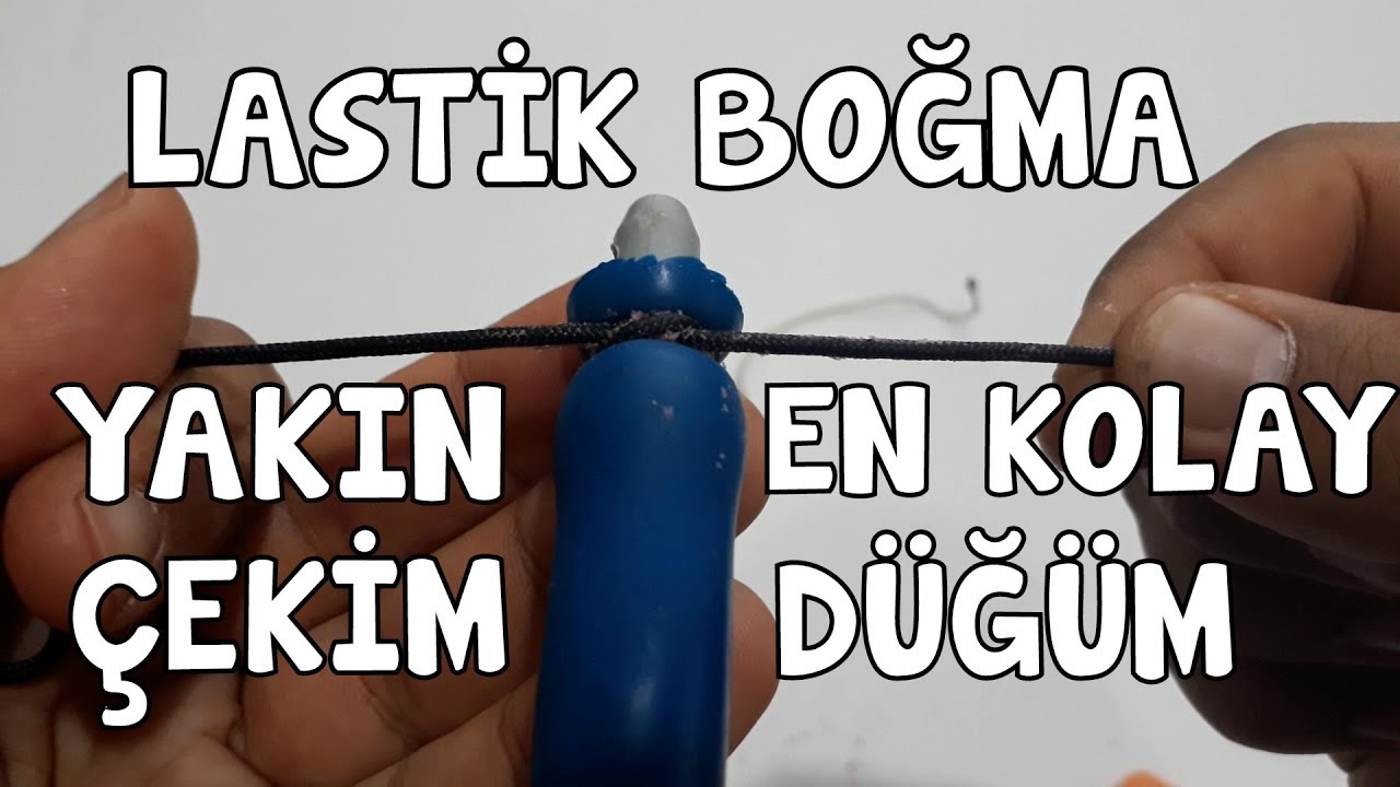 En Kolay Lastik Boğma Düğümü-Yakın Çekim | İp Palamut Aparatı | How To Make Speargun Rubbers
