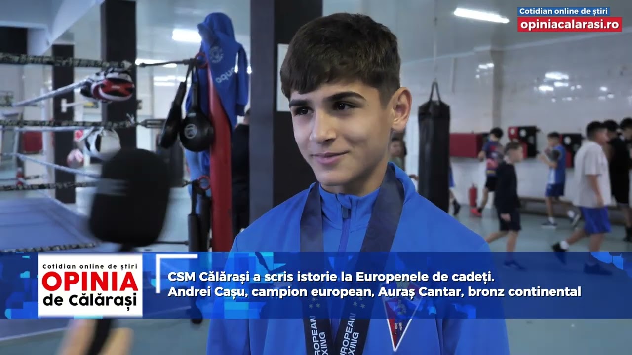 CSM Călărași scrie istorie la Europenele de box. Andrei Cașu, campion european, Auraș Cantar, bronz