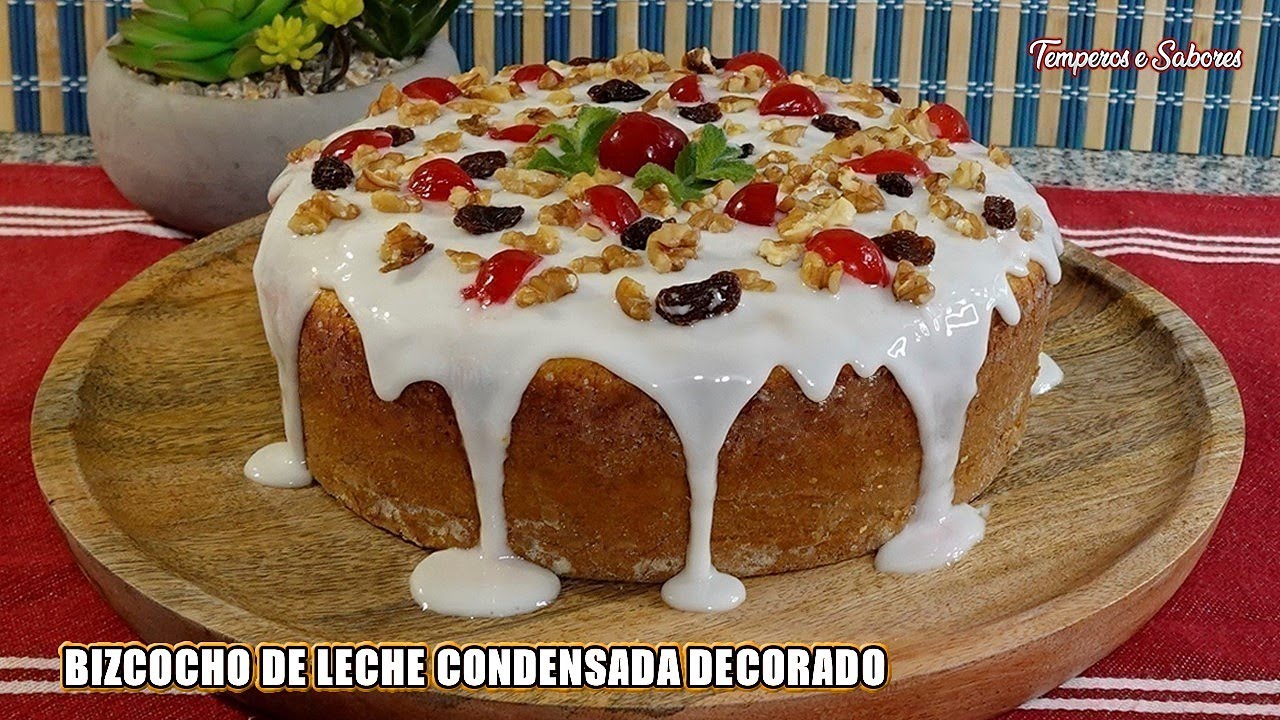 BIZCOCHO DE LECHE CONDENSADA para Fin de Año es Fantástico Delicioso y Fácil de Hacer y a Disfrutar
