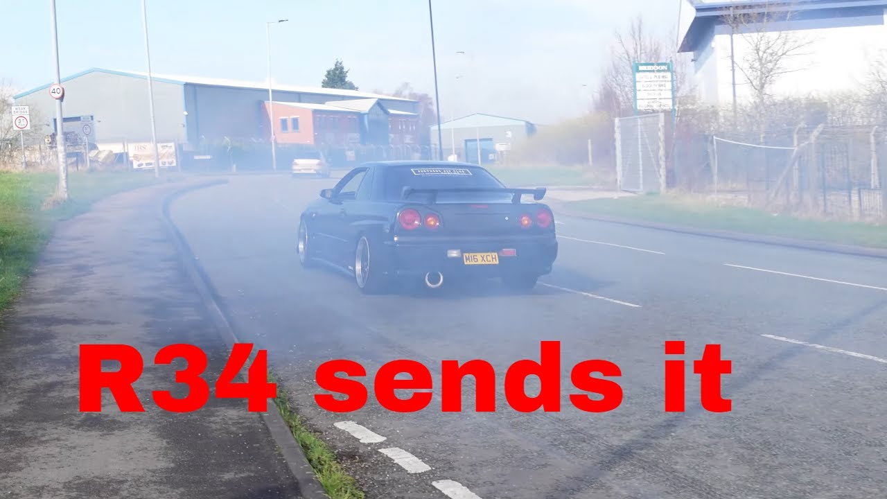Modified cars and supercars send it leaving car show (Yumcars cars and caffeine)