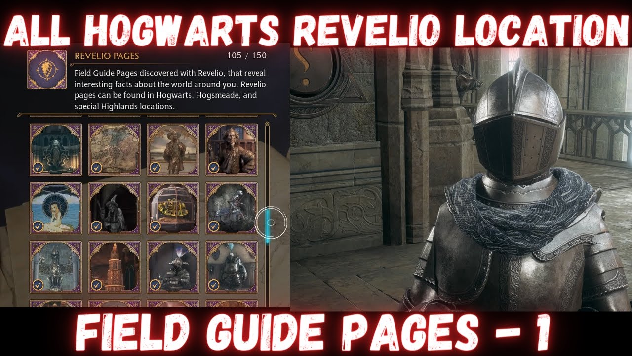 All revelio field guide pages locations - 1, hogwarts legacy gameplay