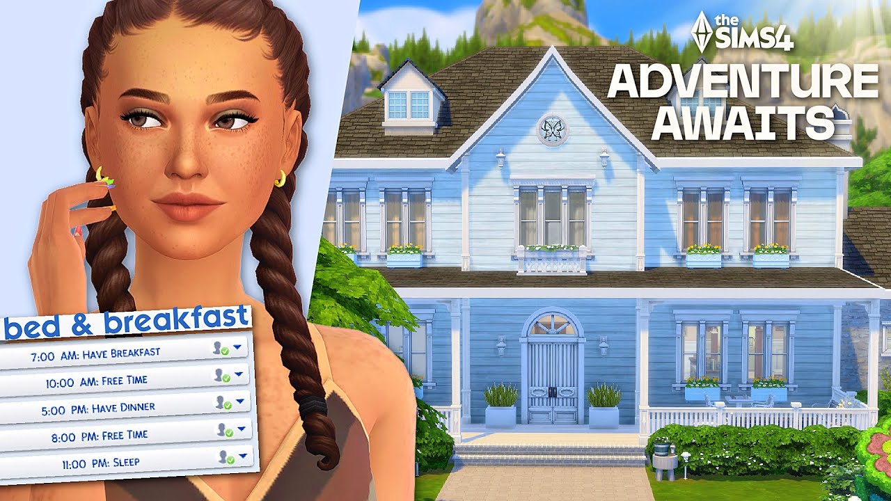 RUNNING A FAMILY BED & BREAKFAST 🛎️🧸 with The Sims 4 Adventure Awaits!