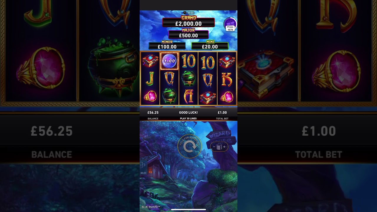 Blue wizard slot
