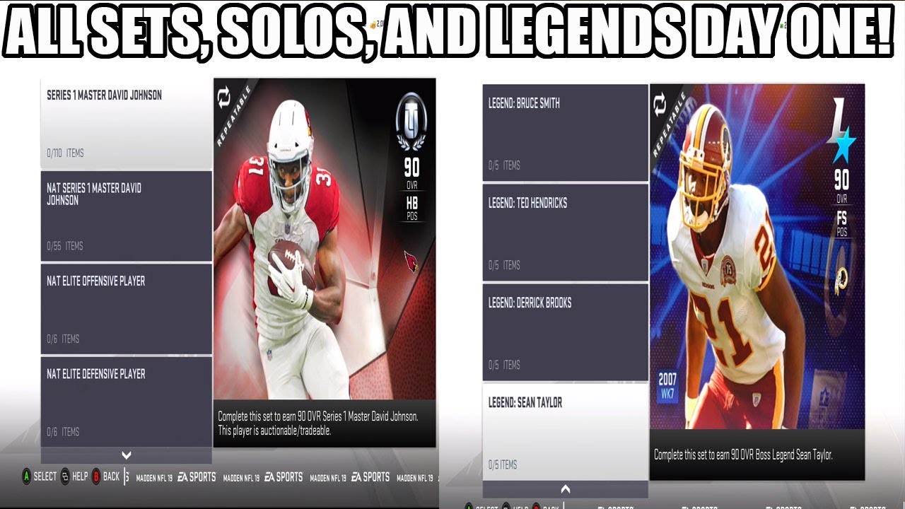 ALL SETS, LEGENDS, AND SOLOS DAY ONE OF MUT 19! NEW 