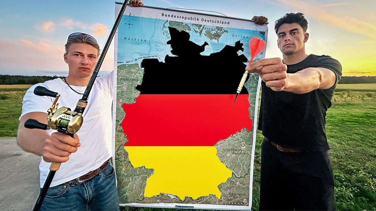 Dartpfeil werfen und 24H dort ANGELN, wo er landet! 🎯😱 Darts Fishing Challenge 3