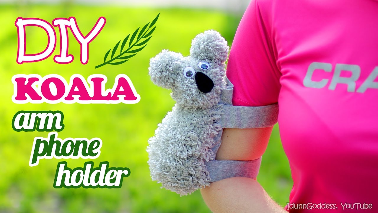 How To Make A Koala Arm Phone Holder – DIY Phone Case For Arm – Koala Armband