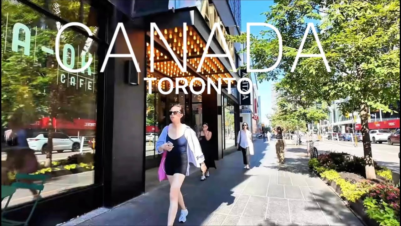 Heat Wave🔥Toronto Walking Tour: Bloor St West & Yonge  St–Welcome to the Sauna! It’s HOT 🔥WalkWithAX