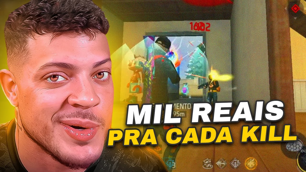 GANHEI MIL REAIS PRA CADA KILL QUE FIZ NESSA PARTIDA! SERÁ QUE FORREI?!