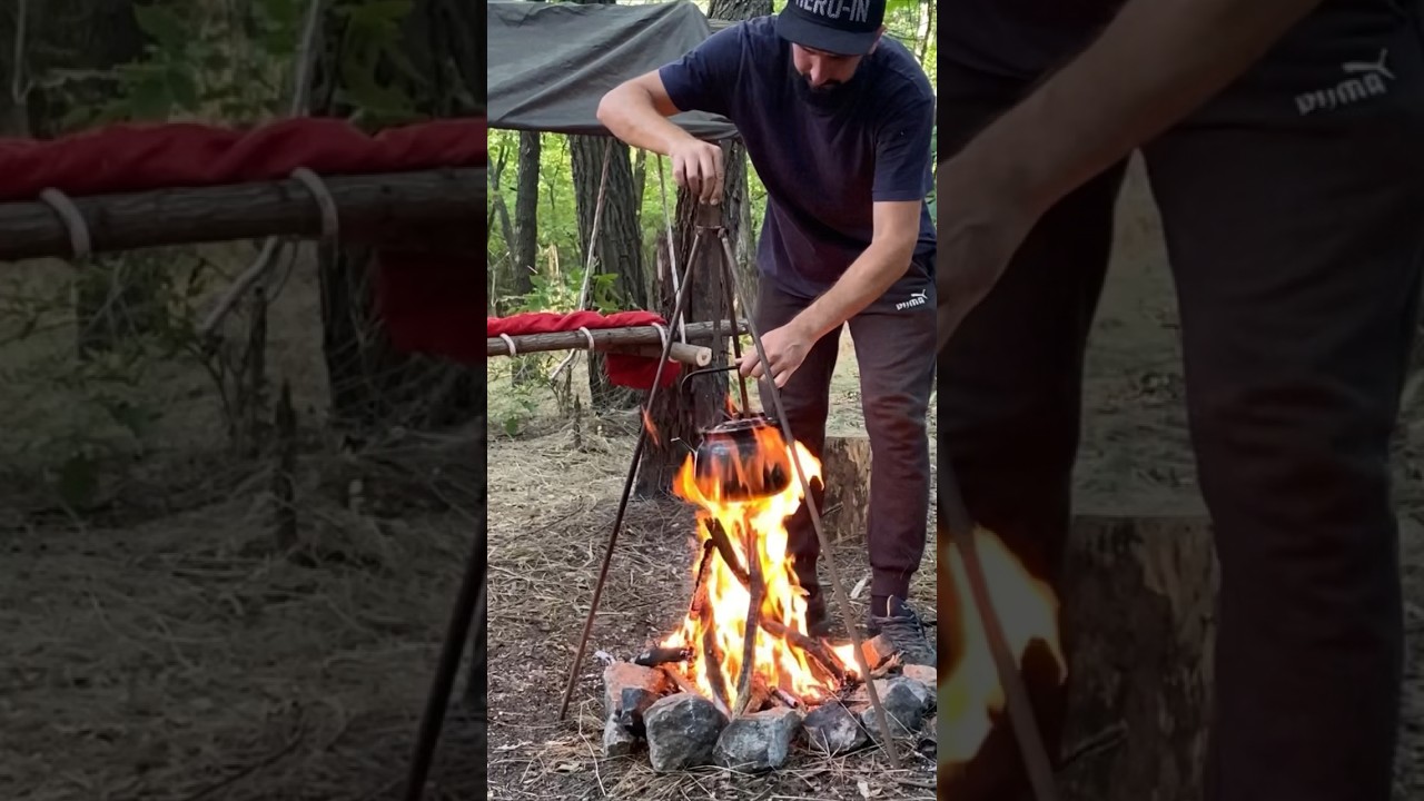 camp hammock #bushcraftcamp #bushcraft #survival #camping