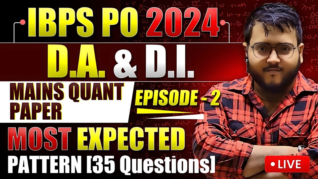 IBPS PO Mains 2024 QUANT PAPER Secrets REVEALED by Harshal Sir ! IBPS PO Mains DI & Data Analysis