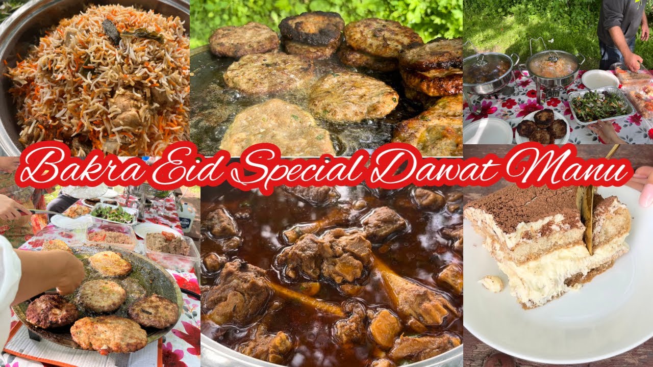 Bakra Eid Dawat Manu | Dil Jeetnay Wali Dawat With Ful Recipe Chapli Kabab | Biryani - Paya