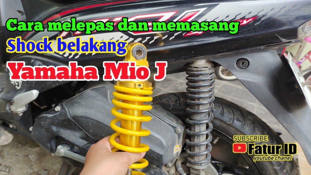Cara melepas dan memasang shock belakang Mio J