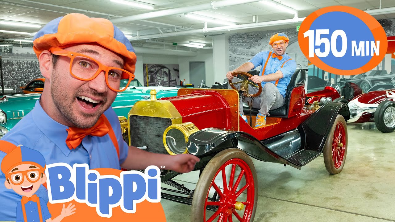 What Color Will Blippi Paint the Car? | Learn Colors with Blippi | Educational Videos for Kids