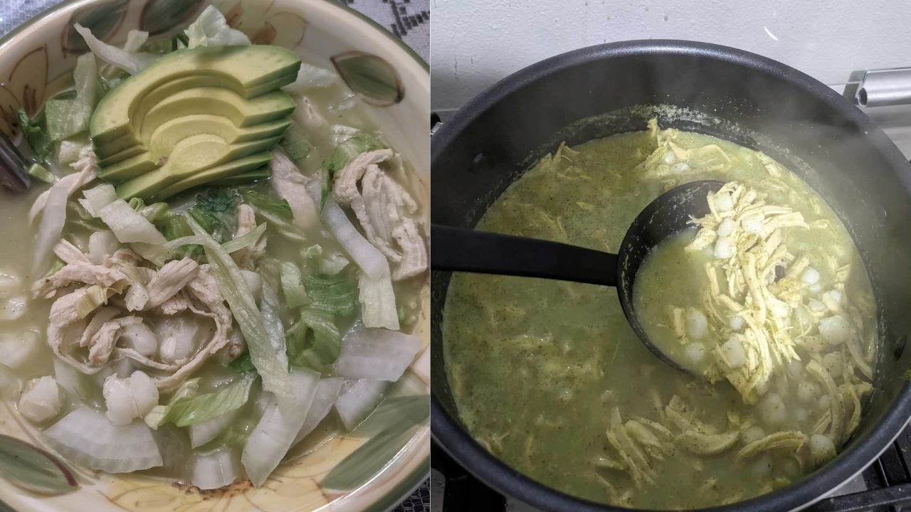 RECETA DE POZOLE VERDE DE POLLO