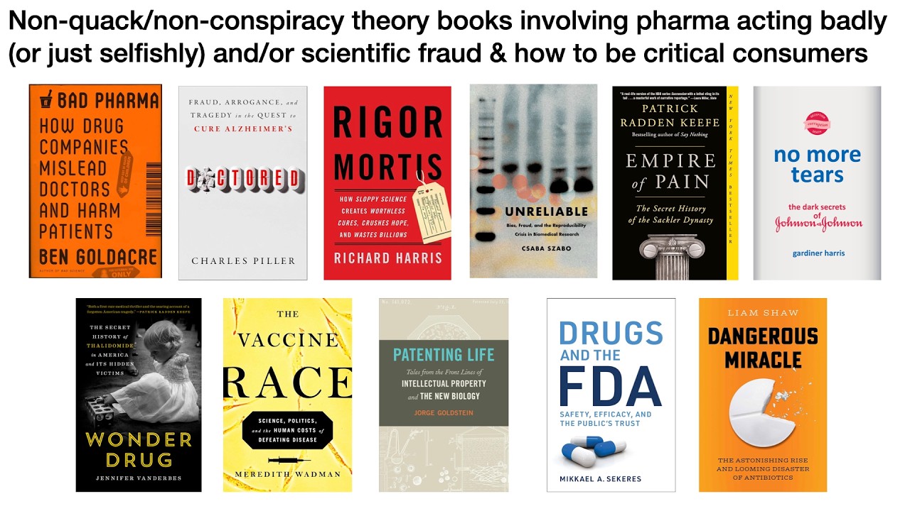 Book recs involving pharma companies acting badly (or just selfishly) &/or scientific fraud