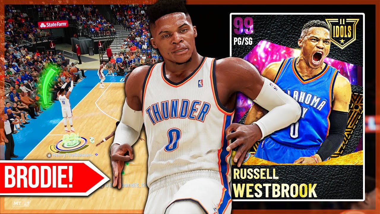 DARK MATTER RUSSELL WESTBROOK GAMEPLAY! MR.TRIPLE DOUBLE IS A WALKING BUCKET!  NBA 2k21 MyTEAM