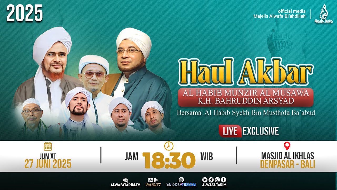 🔴LIVE | BALI - HAUL AKBAR AL HABIB MUNZIR AL MUSAWA & K.H. BAHRUDDIN ARSYAD, 2025