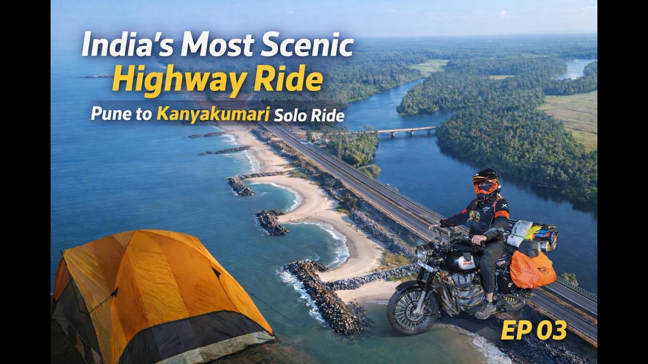 Maravanthe Beach | Pune to Kanyakumari solo Ride | EP 03