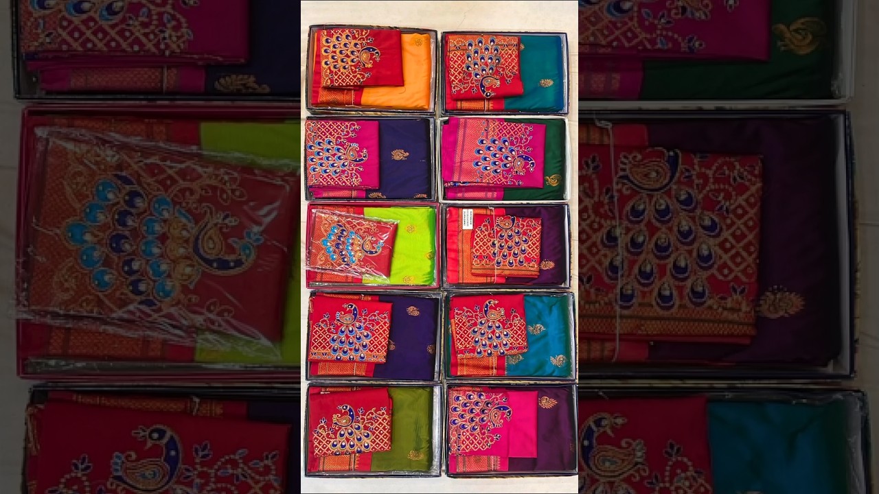 Viral Paithani Sarees With Aari Work Blouse | Peacock Butti | Kalanjali Paithani | Rakhi Special 💖✨