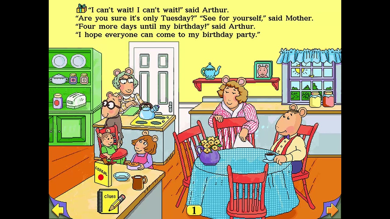 Living Books: Arthur's Birthday (Version 2) Full Playthrough
