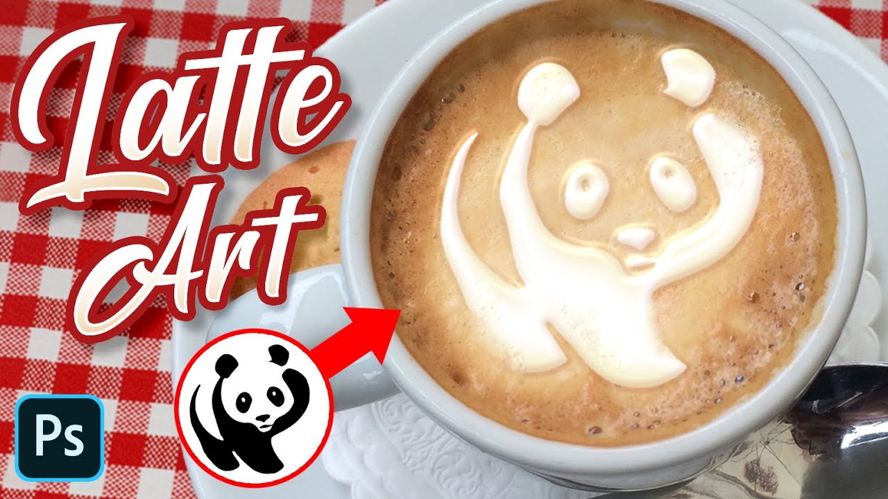 Photoshop: How to Create LATTE ART!