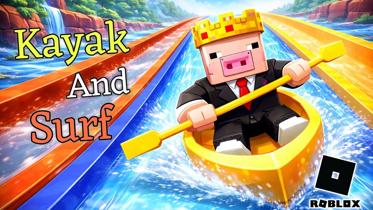 Kayak and Surf Challenge in Roblox! 🌊 | Fun gameplay | Roblox