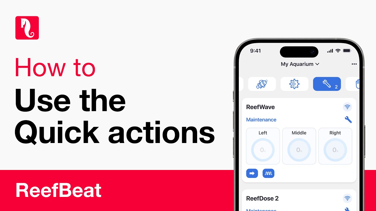 ReefBeat’s new Quick Actions - More options, all in one place!