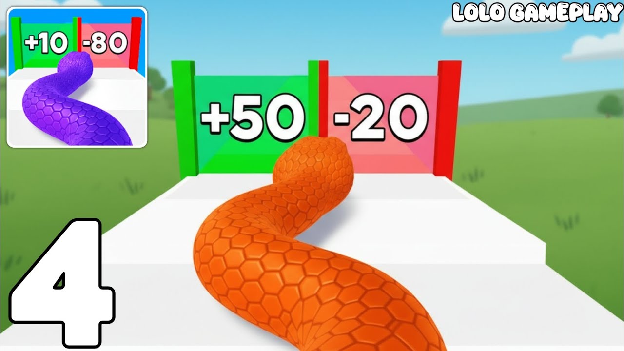 Snake Run Race - All Levels SpeedRun Gameplay